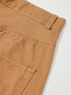 Auralee - Organic Cotton-Canvas Shorts - Brown