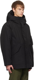 nanamica Black Hooded Down Coat