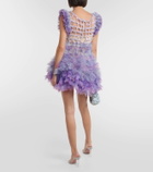 Susan Fang Gathered tulle minidress