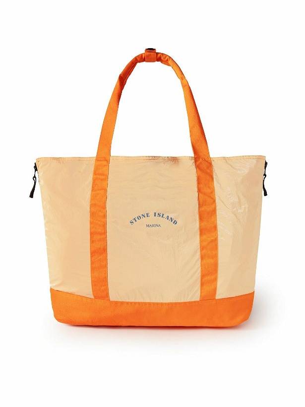 Photo: Stone Island - Logo-Print Nylon Tote Bag