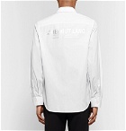 Helmut Lang - Slim-Fit Printed Cotton-Poplin Shirt - White