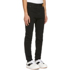 Palm Angels Black Curved Logo Jeans