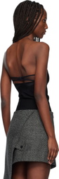 Courrèges Black Bustier Lingerie Jersey Bodysuit