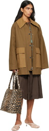 GANNI Khaki Canvas Jacket