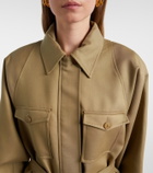 The Frankie Shop Kelia belted padded jacket