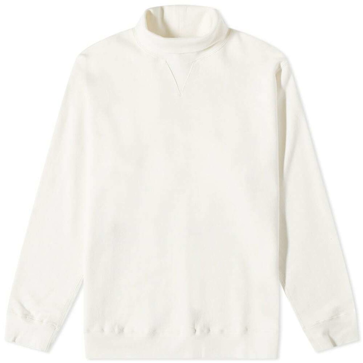 Photo: Beams Plus Men's Turtleneck Crew Sweat in Off White