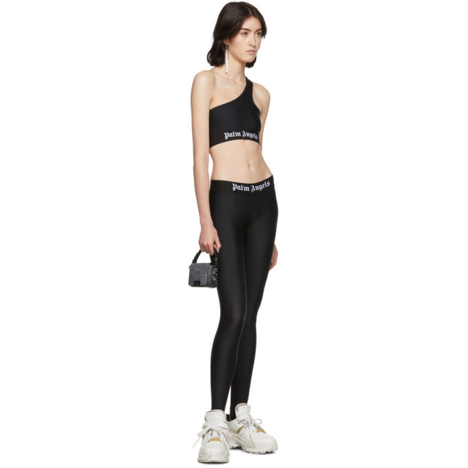 Palm Angels Gray Stripe Sports Bra Palm Angels