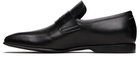 MM6 Maison Margiela Black Grain Leather Loafers