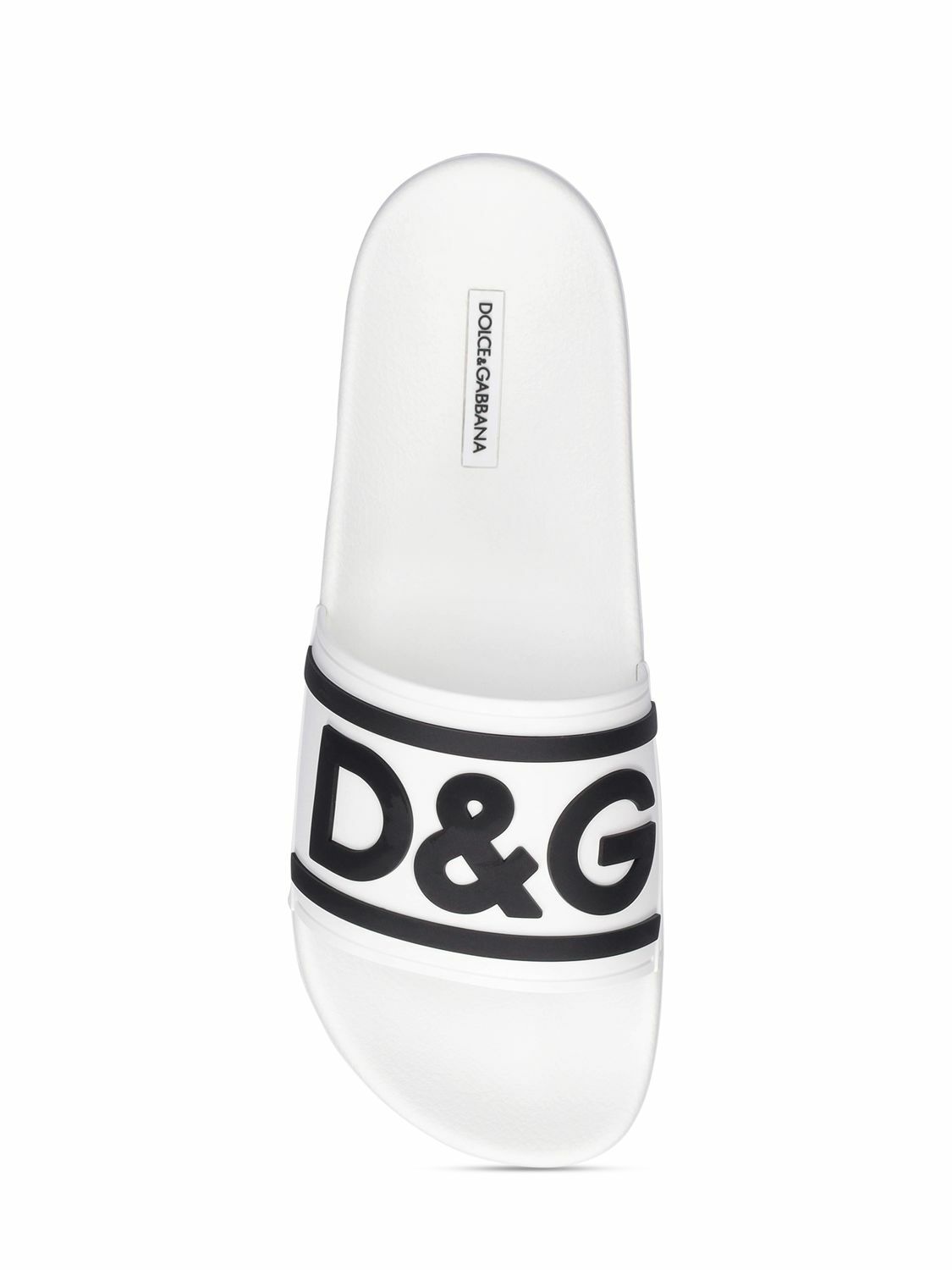Dolce & Gabbana Green Rubber Slides Sandals Beachwear Shoes