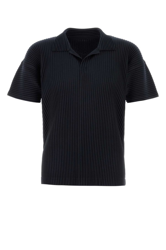 Photo: Homme Plissé Issey Miyake Midnight Blue Polyester Polo Shirt