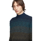 Missoni Blue Wool Turtleneck