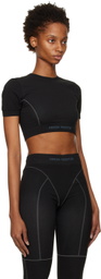 Heron Preston Black Seamless Sport Top