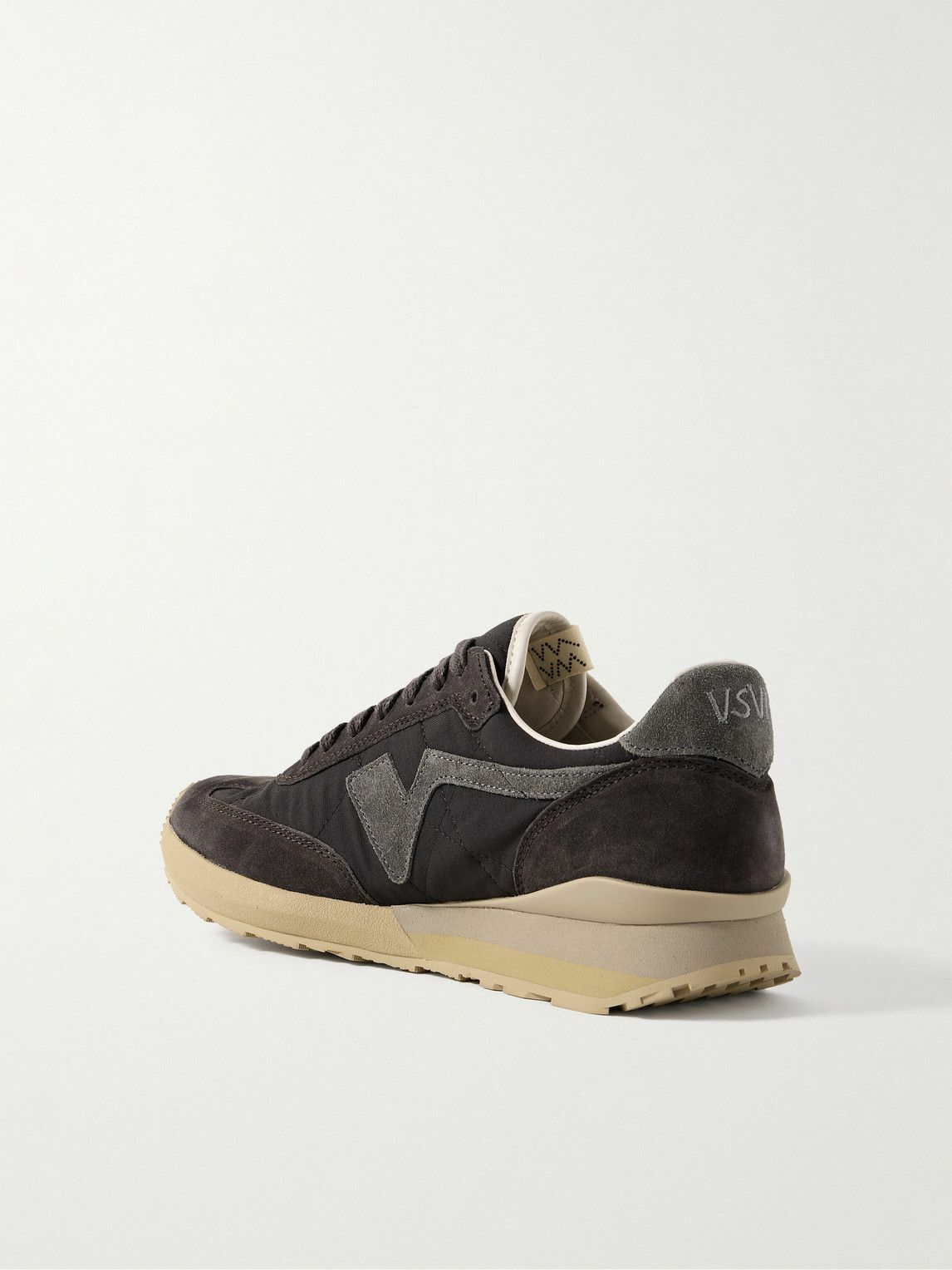 Visvim - FKT Runner Suede-Trimmed Canvas Sneakers - Black