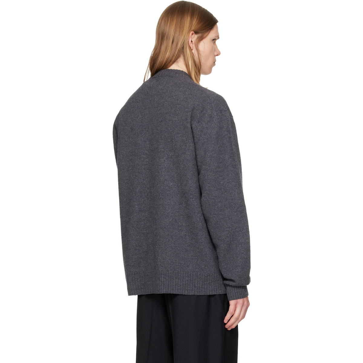Jil Sander Gray Wool Sweater