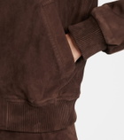 Yves Salomon Suede bomber jacket