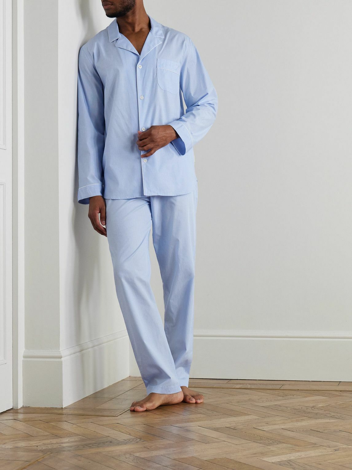 ZIMMERLI - Cotton Pyjama Set - Blue