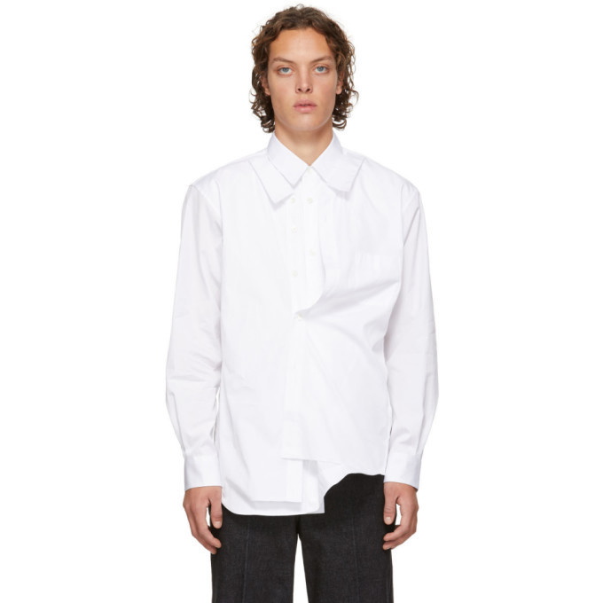 Photo: Comme des Garcons Shirt White Poplin Double Shirt