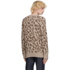 A.P.C. Brown Leopard Esther Sweater