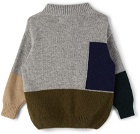 Bobo Choses Baby Multicolor Knitted Geometric Sweater
