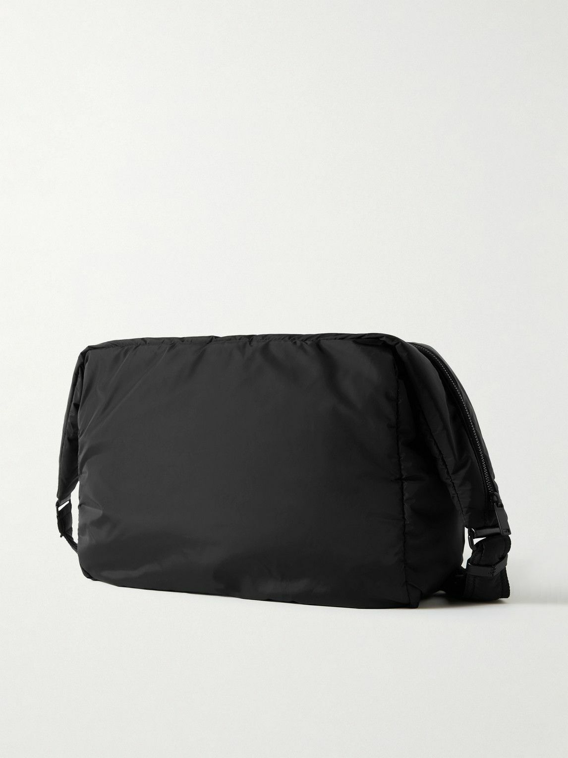 SAINT LAURENT - Leather-Trimmed Padded Shell Messenger Bag