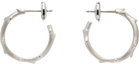 Bernard James White Gold FLORA Spina Midi Earrings