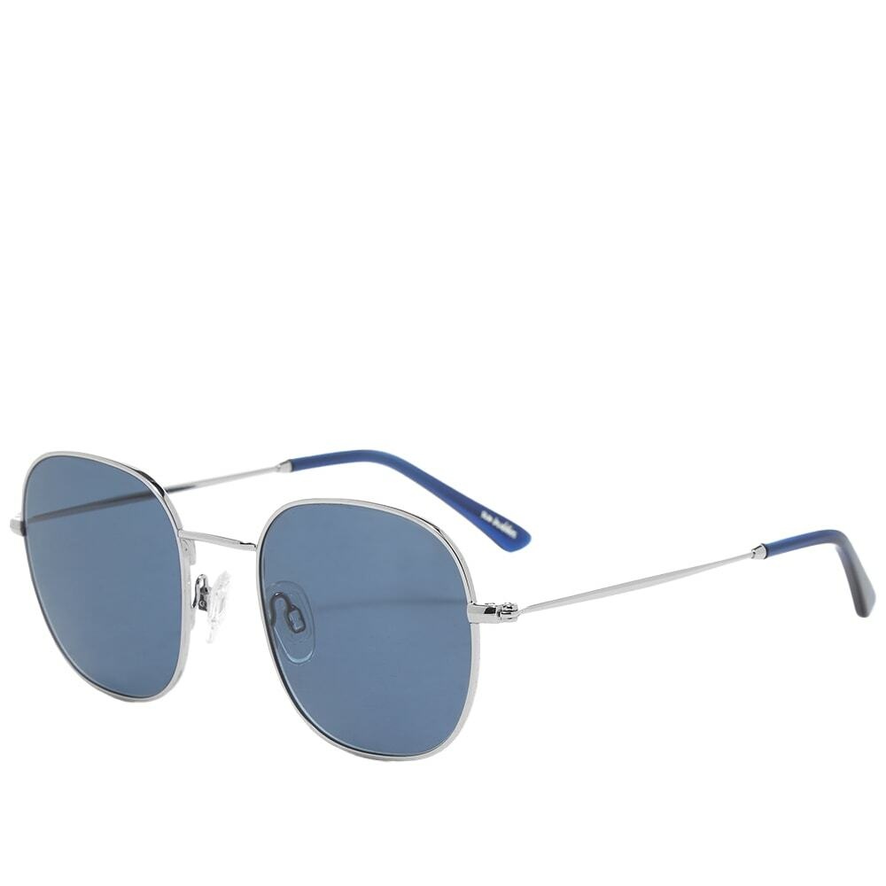 Photo: Sun Buddies Helmut Sunglasses in Silver/Dark Blue