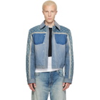 Marine Serre Blue Regenerated Boxy Denim Jacket