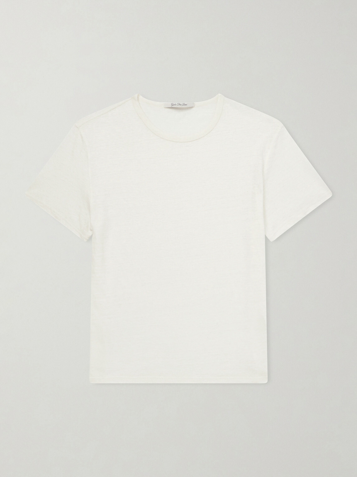 God's True Cashmere - Signature Linen T-Shirt - White