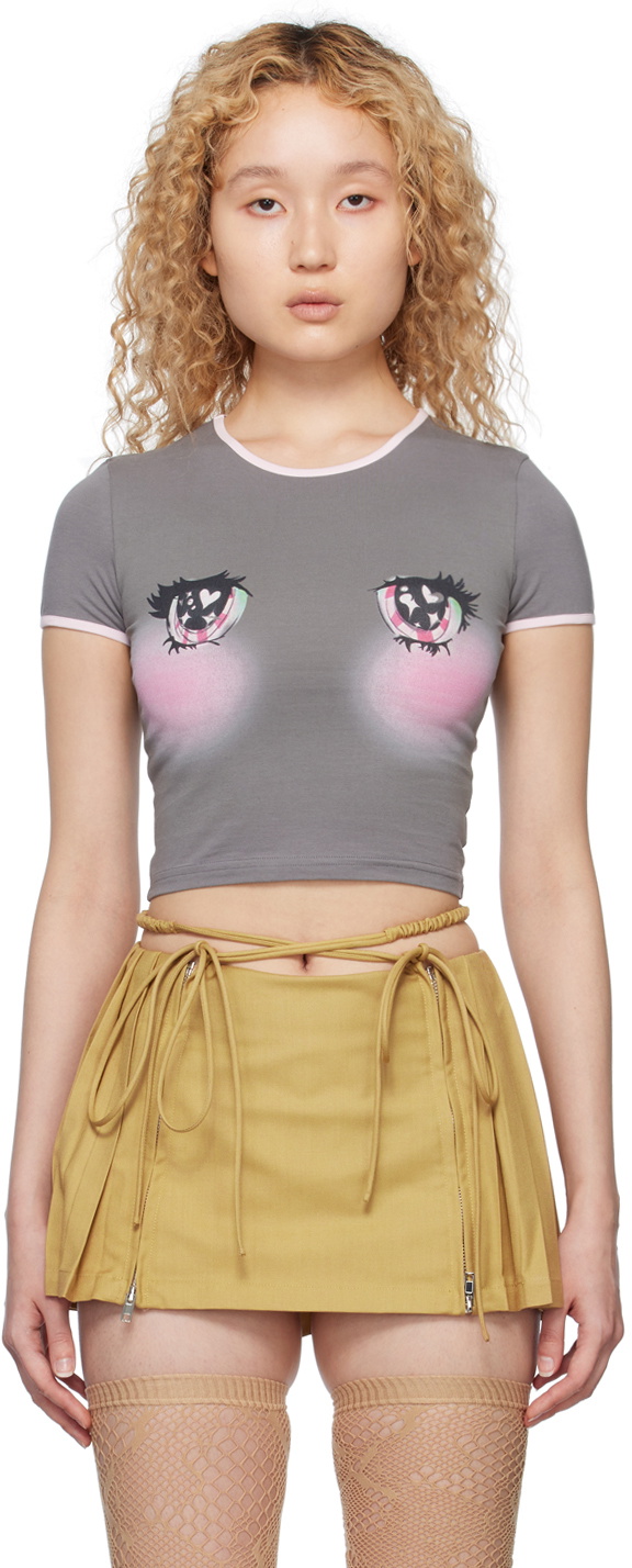 Nodress Gray Twinkle Eyes T-Shirt Nodress