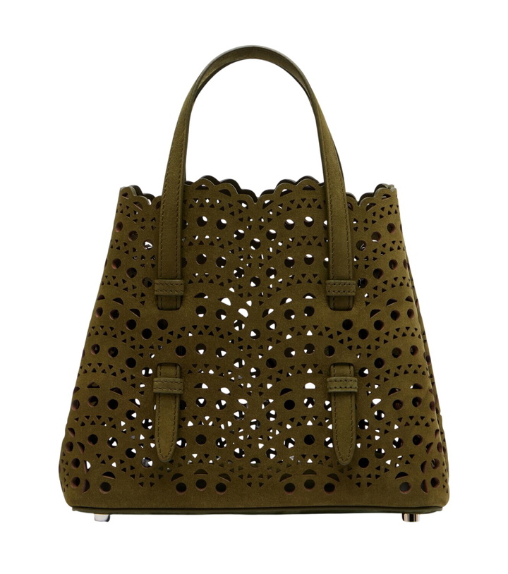 Photo: Alaïa Mina 20 Small leather top-handle bag