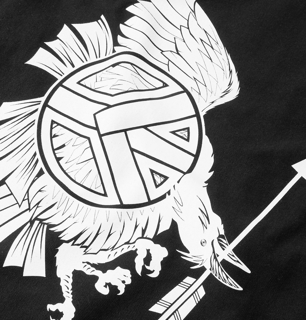 Blackmeans - Printed Cotton-Jersey T-Shirt - Black