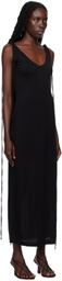 BITE Black Twisted Midi Dress
