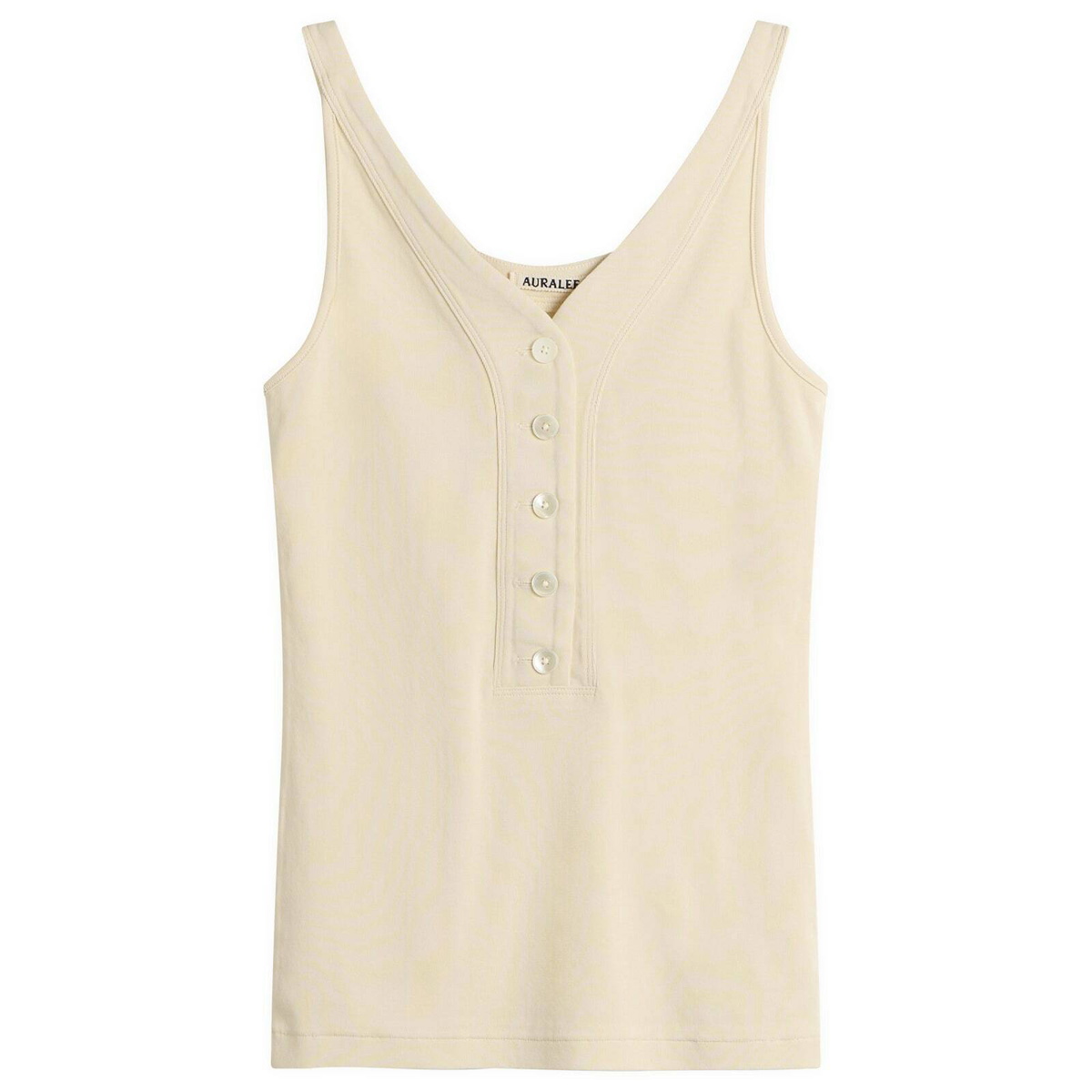 AURALEE Hard Twist Cotton Gauze Short Polo Auralee