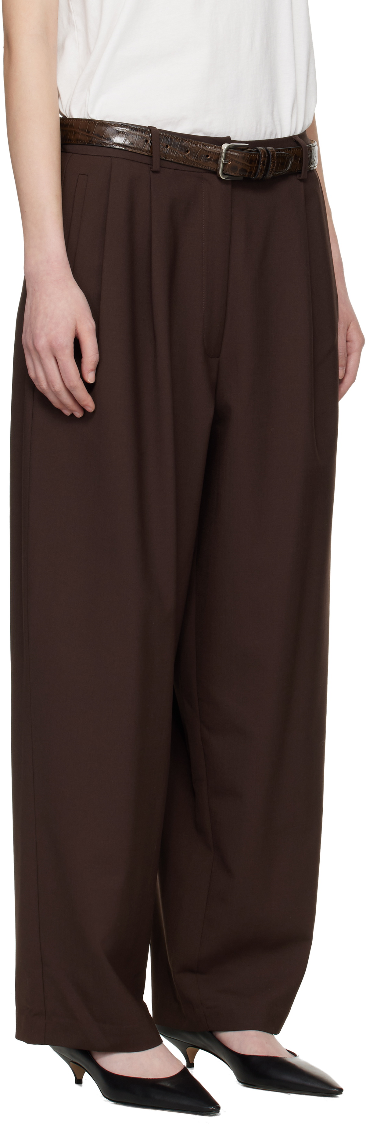 Cordera Brown Tailored Masculine Trousers