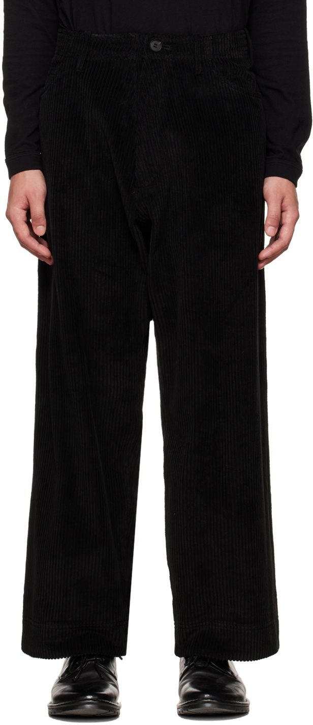 Jan-Jan Van Essche Black O-Project Drawstring Trousers Jan-Jan Van