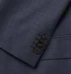 Hugo Boss - Navy Helwerd Genius Slim-Fit Checked Wool Three-Piece Suit - Navy