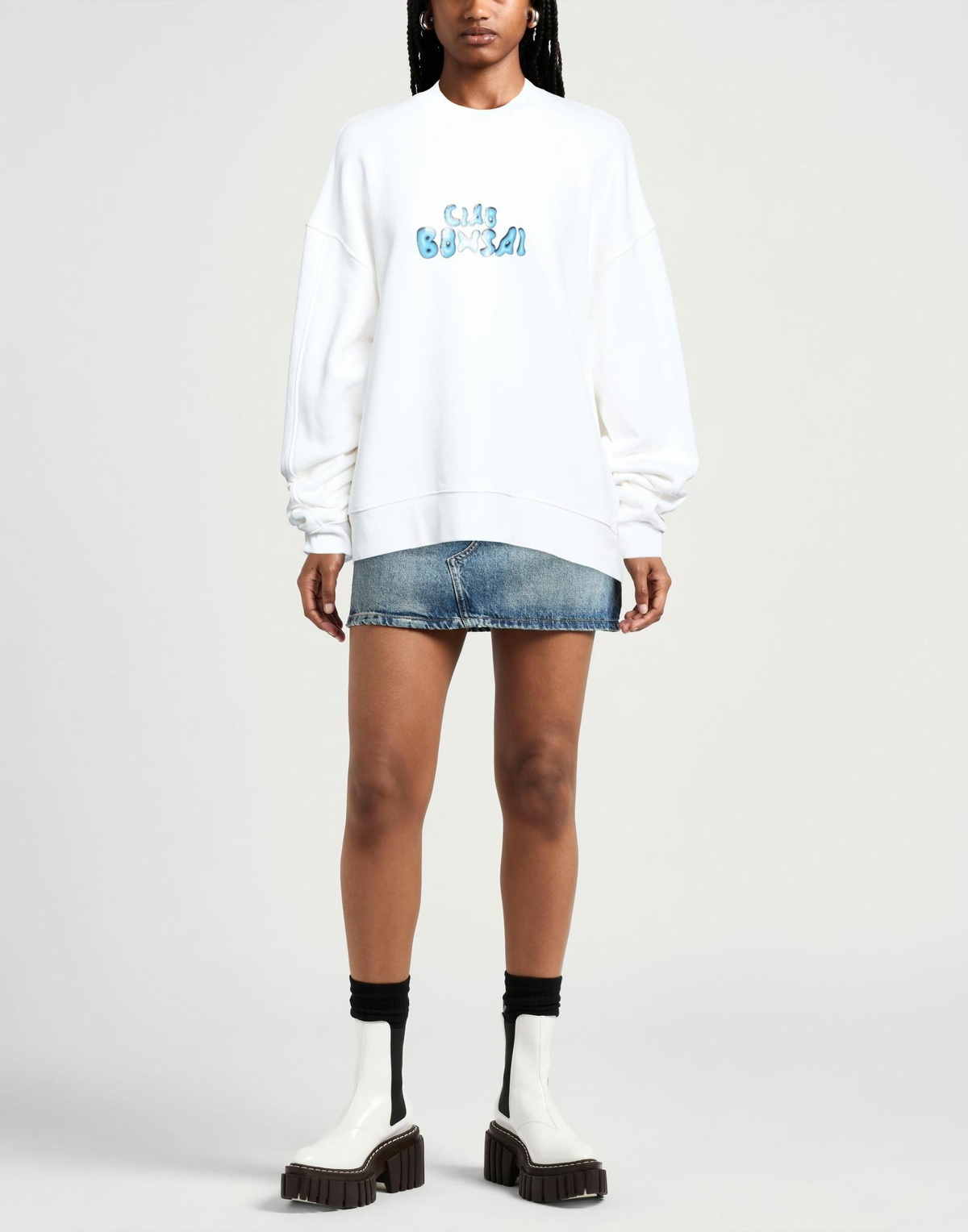 Bonsai Womens Sweatshirt in White