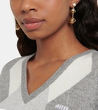 Miu Miu Faux pearl drop earrings