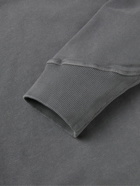 Orlebar Brown - Watkins Garment-Dyed Cotton and Linen-Blend Jersey Sweatshirt - Gray