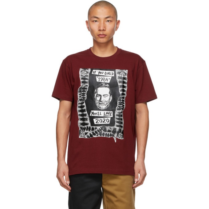 Photo: KIDILL Red Winston Smith Edition 2020 Print T-Shirt