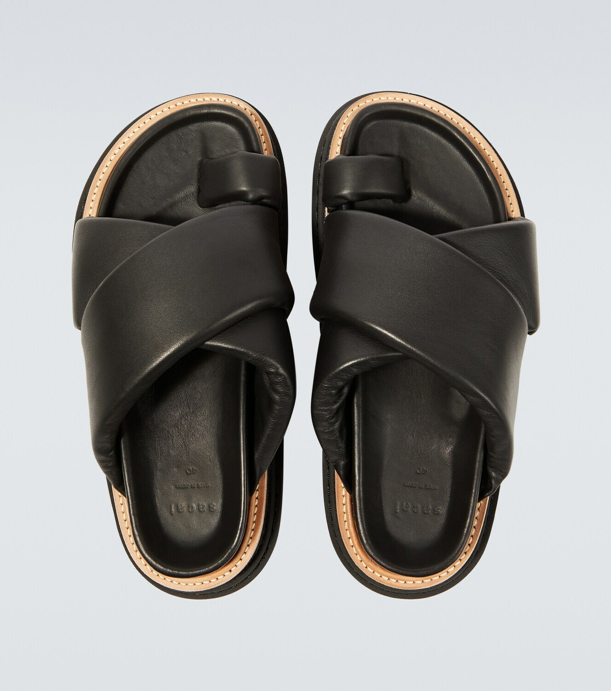 Sacai Platform leather sandals