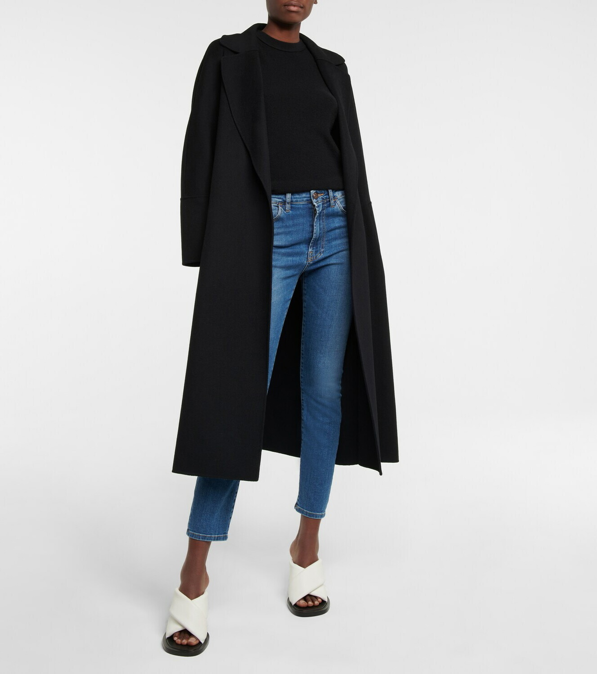 3x1 N.Y.C. Mid-rise cropped boot-leg jeans