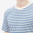 Folk Men's Classic Stripe T-Shirt in Blue