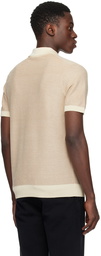 BOSS Beige Open Placket Polo