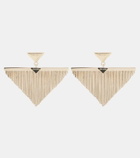 Prada Triangle embellished earrings