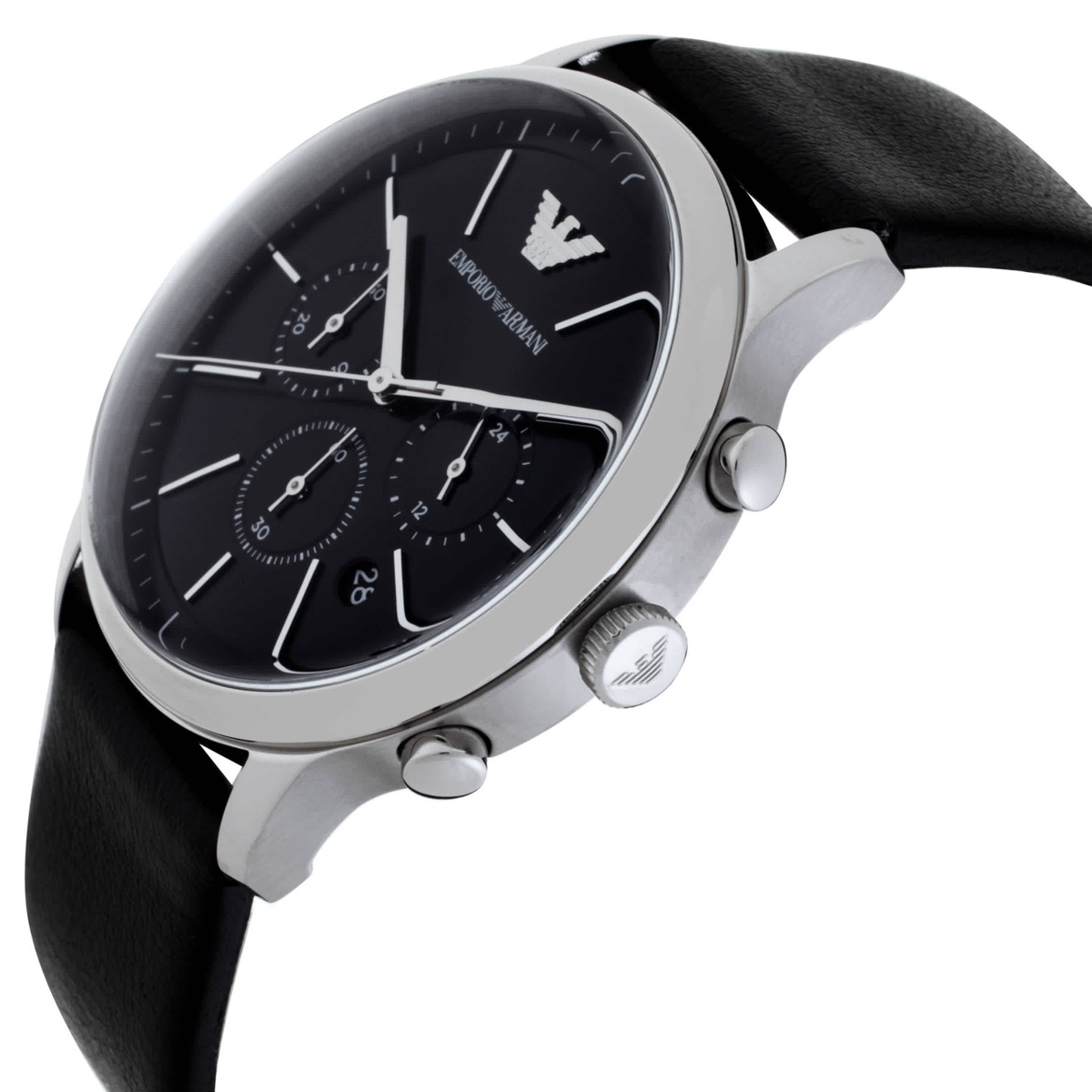 Emporio Armani Minimalist Black Dial Mens Watch AR11774