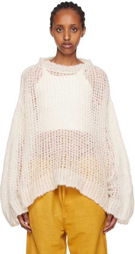 Photo: AIREI SSENSE Exclusive Off-White Sweater