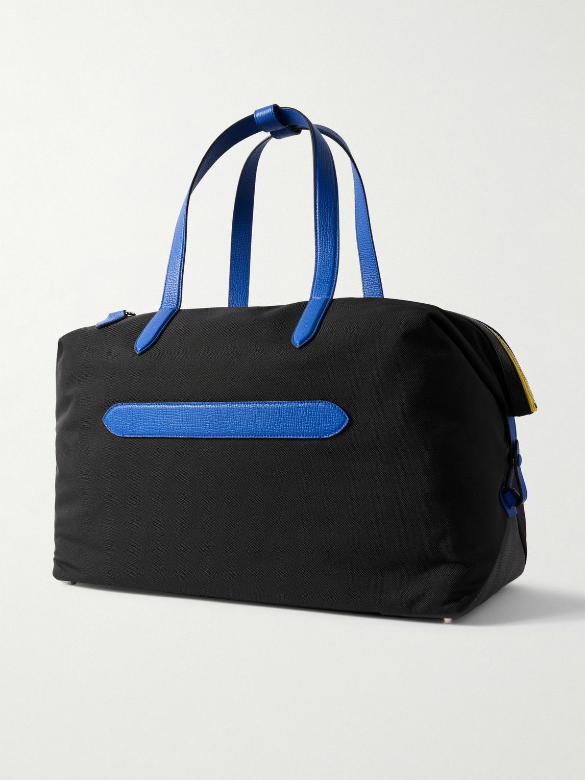 SMYTHSON - Norton Full-Grain Leather-Trimmed Nylon Weekend Bag