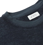Saturdays NYC - Scotty Logo-Embroidered Organic Cotton-Terry T-Shirt - Blue