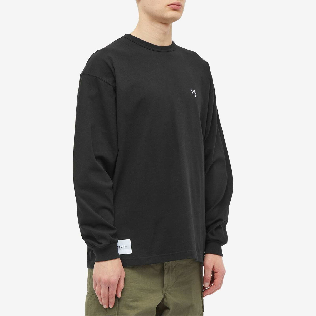 WTAPS Men's Long Sleeve League T-Shirt in Black WTAPS